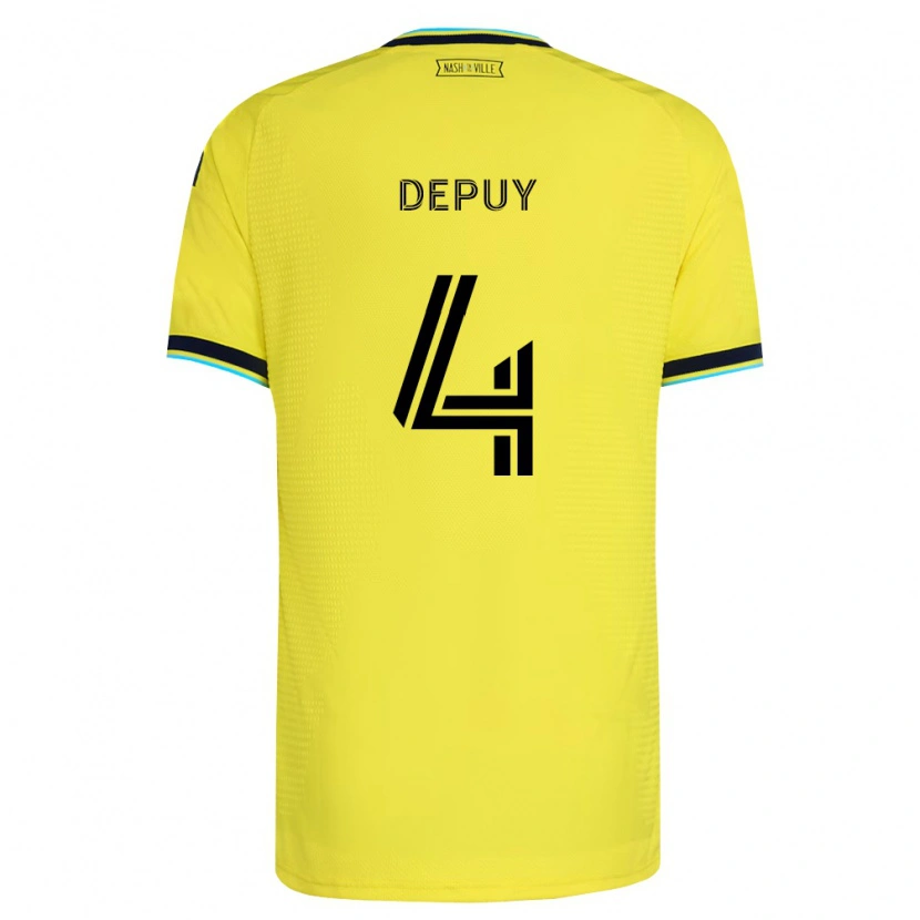 Danxen Kid Nick Depuy #4 Bright Yellow Navy Blue Home Jersey 2026/27 T-Shirt