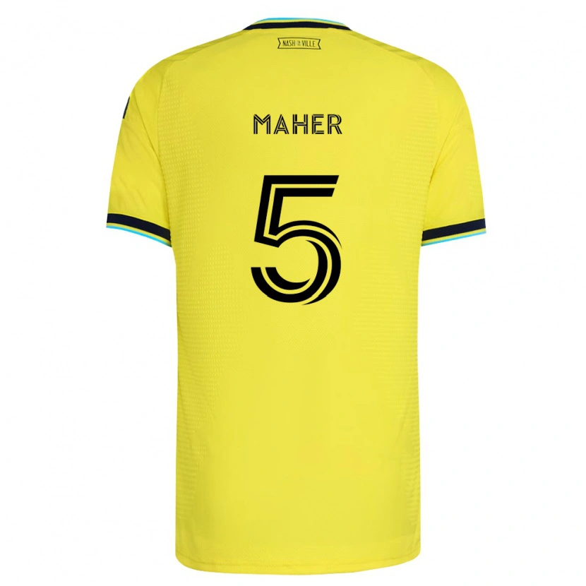 Danxen Kid Jack Maher #5 Bright Yellow Navy Blue Home Jersey 2026/27 T-Shirt
