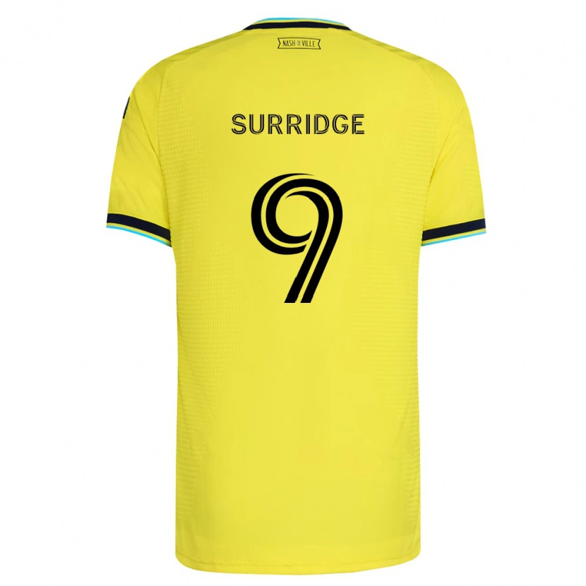 Danxen Kid Sam Surridge #9 Bright Yellow Navy Blue Home Jersey 2026/27 T-Shirt