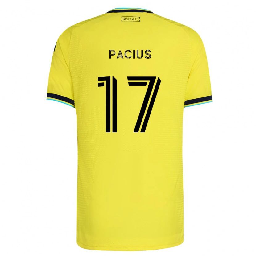 Danxen Kid Woobens Pacius #17 Bright Yellow Navy Blue Home Jersey 2026/27 T-Shirt