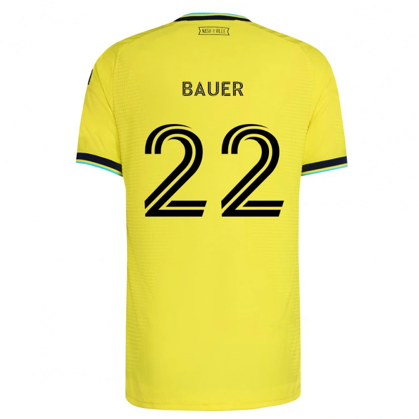 Danxen Kid Josh Bauer #22 Bright Yellow Navy Blue Home Jersey 2026/27 T-Shirt