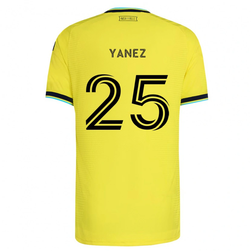 Danxen Kid Zidane Yáñez #25 Bright Yellow Navy Blue Home Jersey 2026/27 T-Shirt