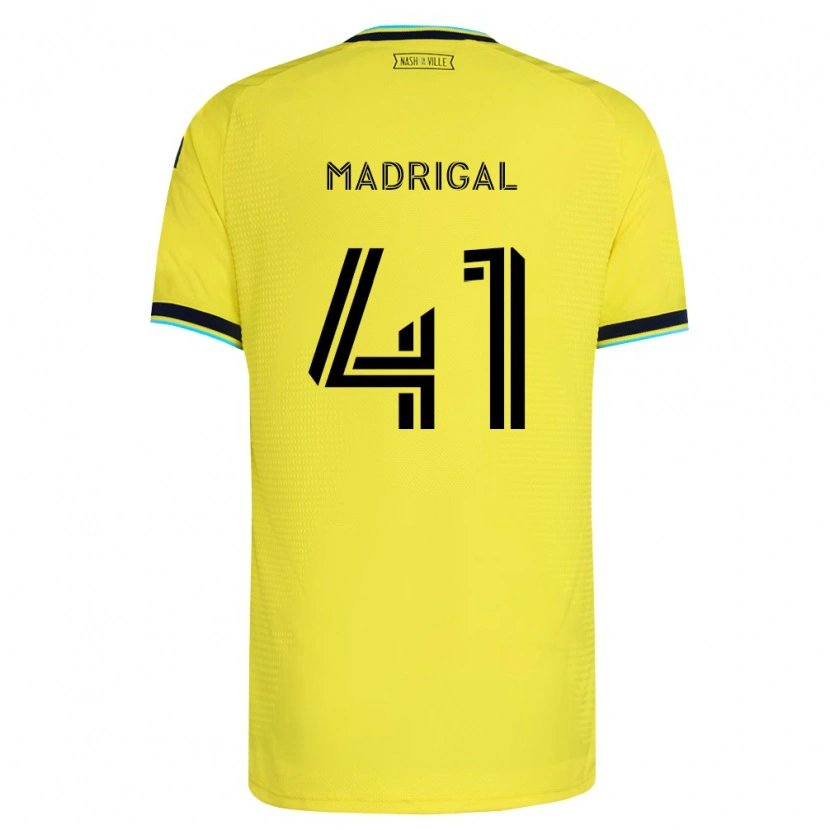 Danxen Kid Warren Madrigal #41 Bright Yellow Navy Blue Home Jersey 2026/27 T-Shirt