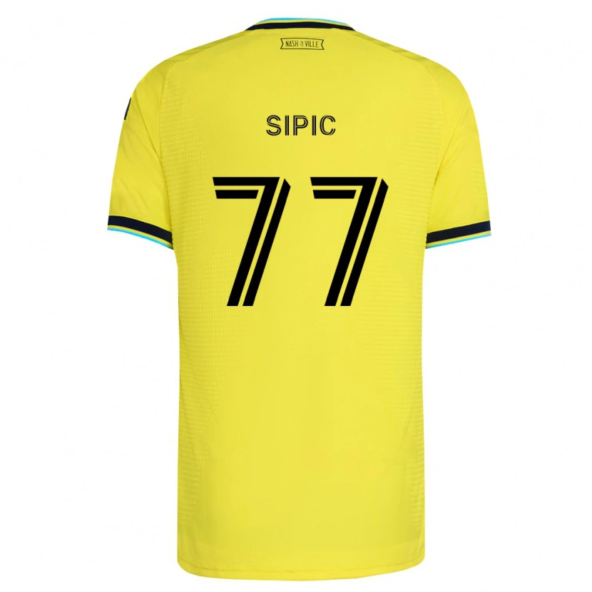 Danxen Kid Adem Sipić #77 Bright Yellow Navy Blue Home Jersey 2026/27 T-Shirt