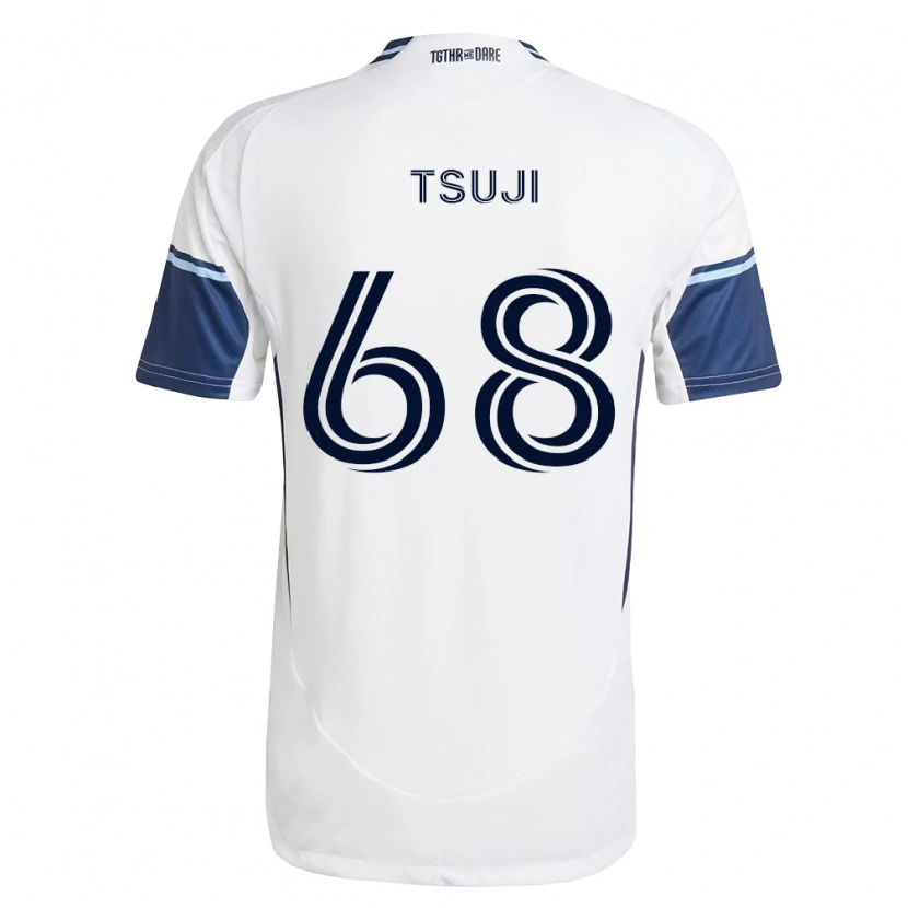 Danxen Kid Yuma Tsuji #68 White Royal Blue Home Jersey 2026/27 T-Shirt