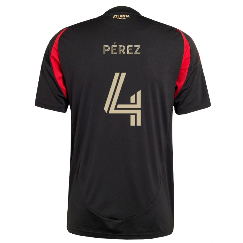 Danxen Kid Gary Pérez #4 Black Red Home Jersey 2026/27 T-Shirt