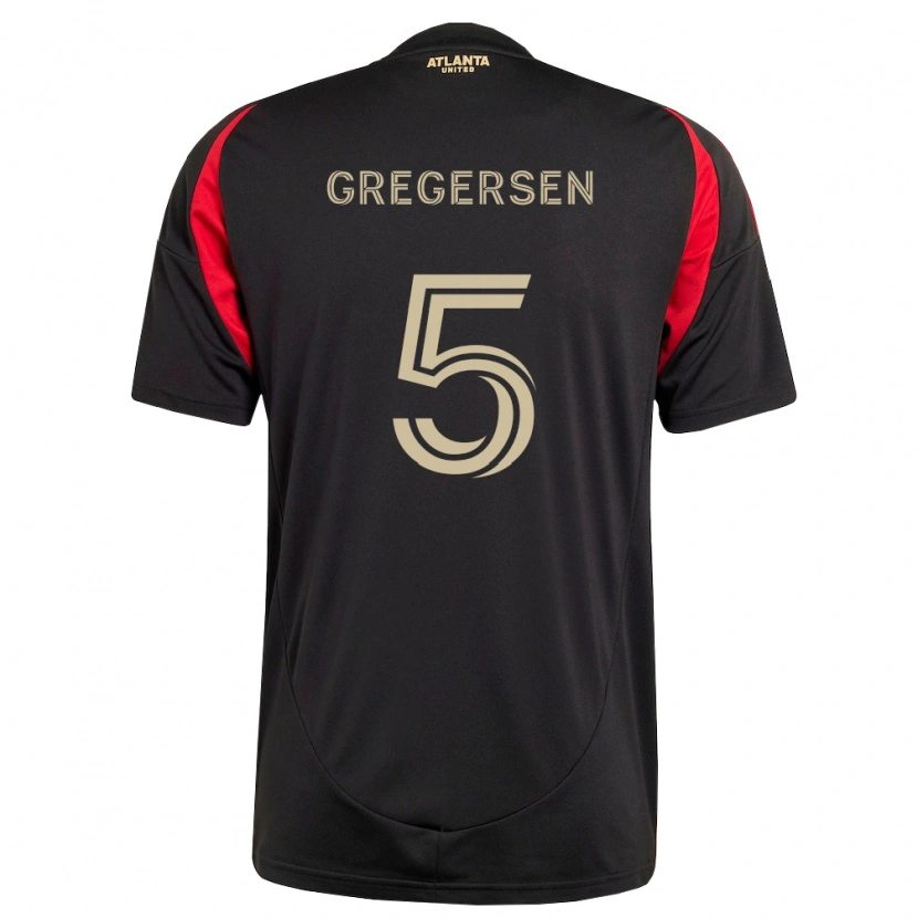 Danxen Kid Stian Gregersen #5 Black Red Home Jersey 2026/27 T-Shirt