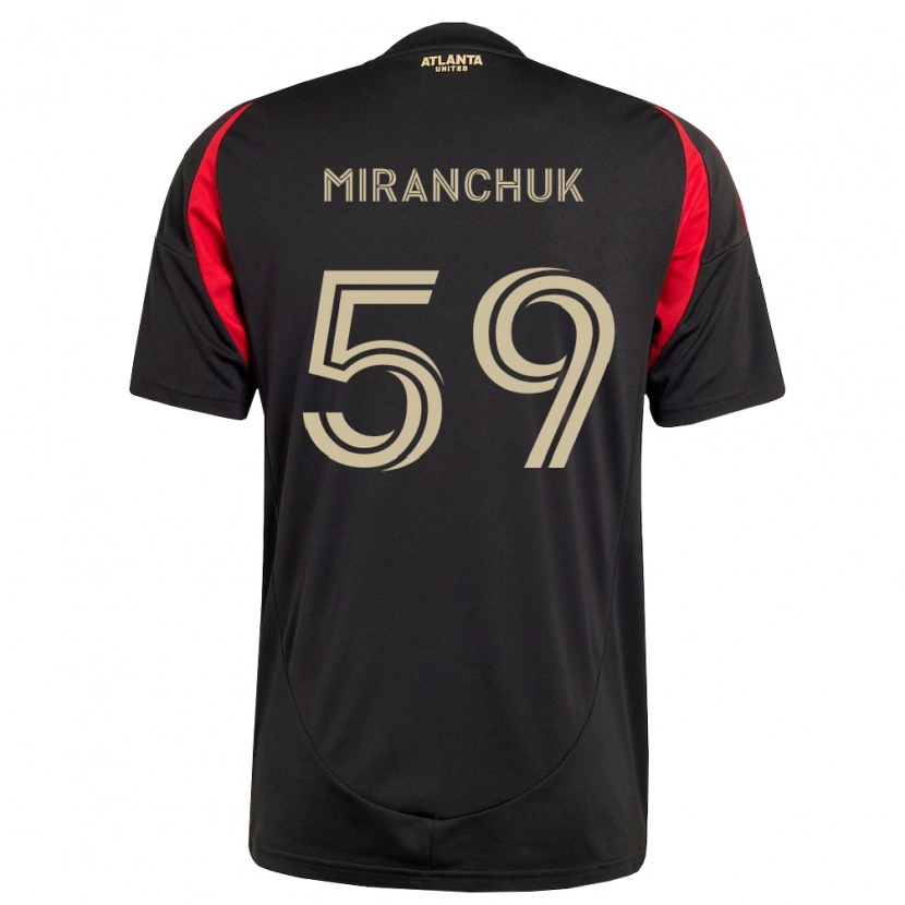 Danxen Kid Aleksey Miranchuk #59 Black Red Home Jersey 2026/27 T-Shirt