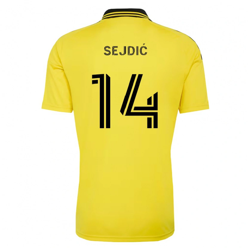 Danxen Kid Amar Sejdić #14 Yellow Black Home Jersey 2026/27 T-Shirt