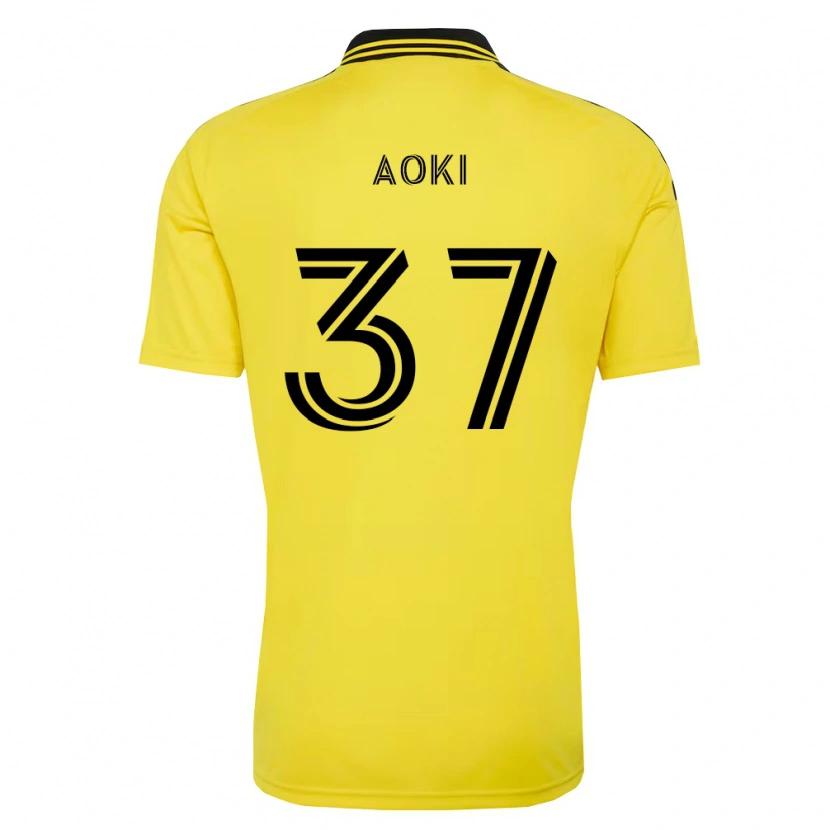 Danxen Kid Rui Aoki #37 Yellow Black Home Jersey 2026/27 T-Shirt