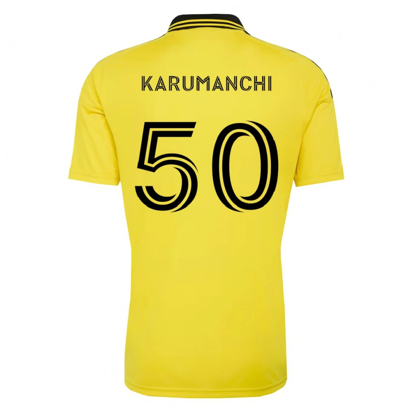 Danxen Kid Tarun Karumanchi #50 Yellow Black Home Jersey 2026/27 T-Shirt