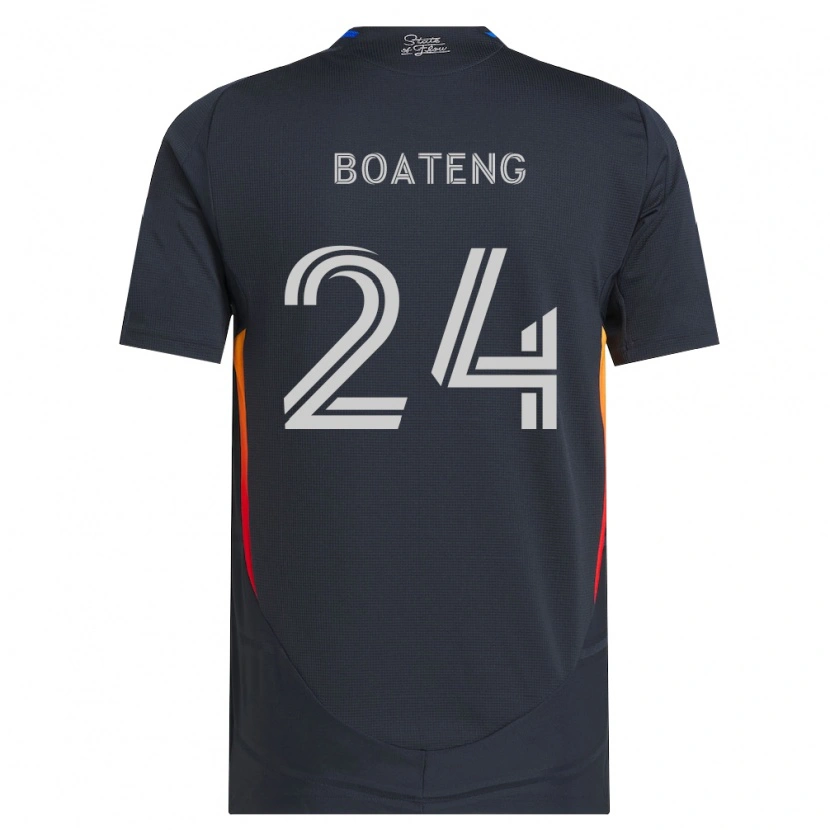 Danxen Kid Emmanuel Boateng #24 Dark Gray Red Home Jersey 2026/27 T-Shirt