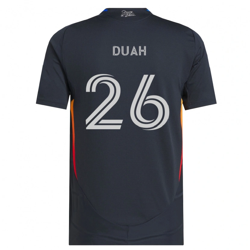 Danxen Kid Manu Duah #26 Dark Gray Red Home Jersey 2026/27 T-Shirt