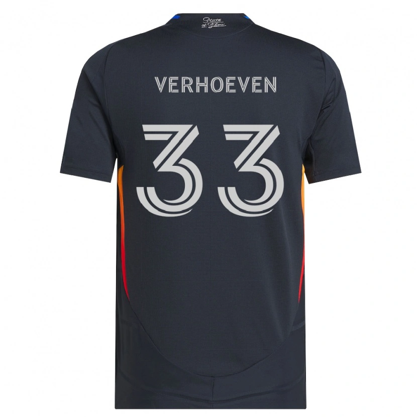 Danxen Kid Oscar Verhoeven #33 Dark Gray Red Home Jersey 2026/27 T-Shirt