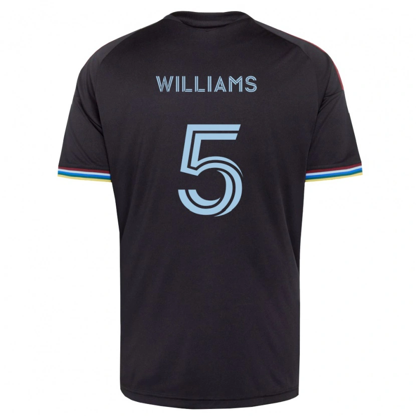 Danxen Kid Loïc Williams #5 Black Sky Blue Home Jersey 2026/27 T-Shirt