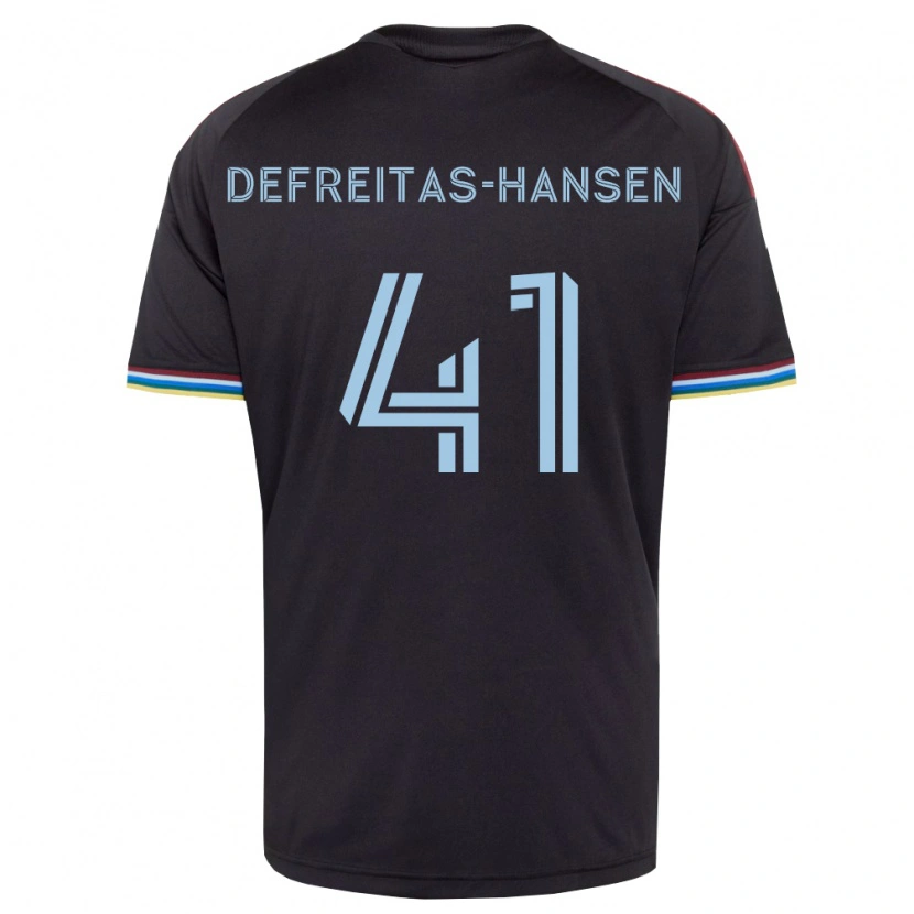 Danxen Kid Nicolas Hansen #41 Black Sky Blue Home Jersey 2026/27 T-Shirt