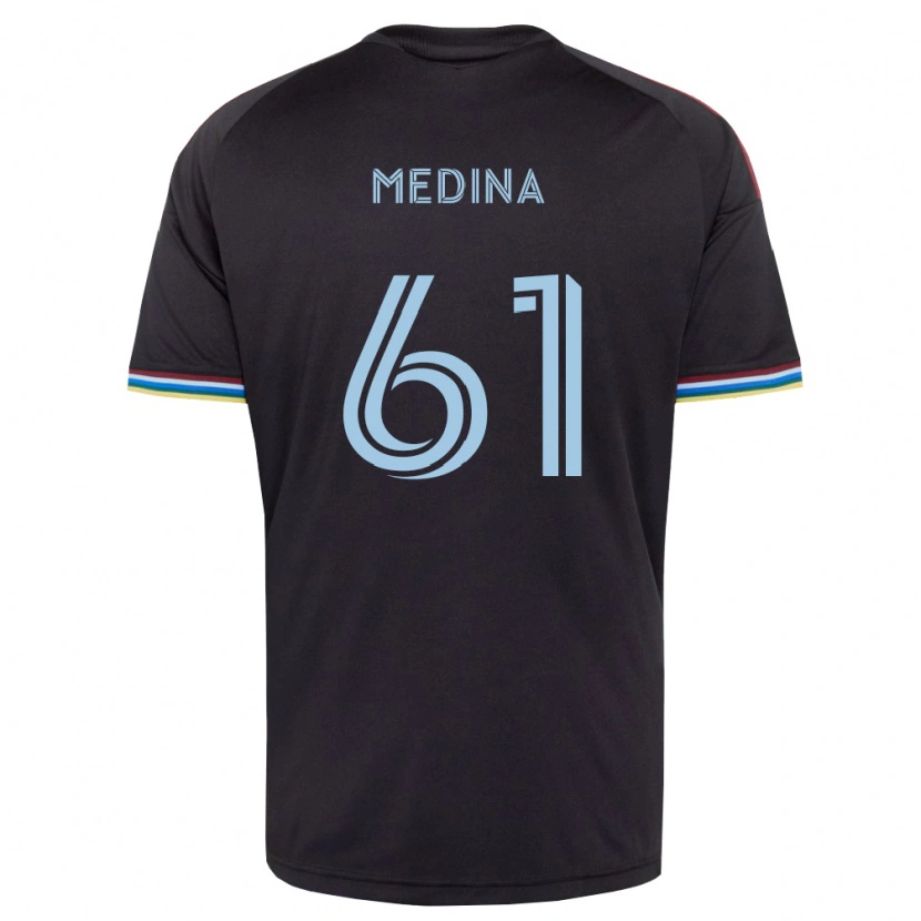 Danxen Kid Leonardo Medina #61 Black Sky Blue Home Jersey 2026/27 T-Shirt