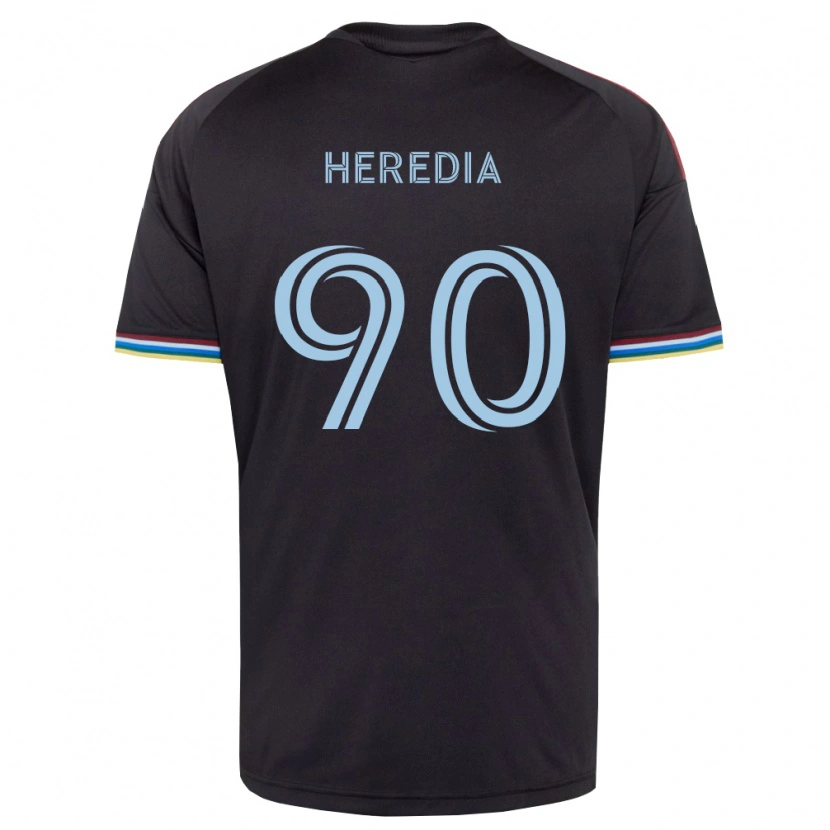 Danxen Kid Edgar Heredia #90 Black Sky Blue Home Jersey 2026/27 T-Shirt