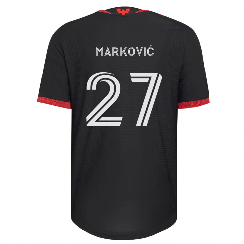 Danxen Kid Nikola Marković #27 Black White Red Home Jersey 2026/27 T-Shirt