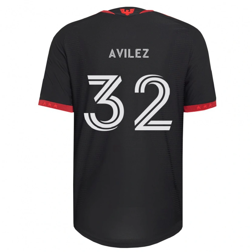 Danxen Kid Oscar Avilez #32 Black White Red Home Jersey 2026/27 T-Shirt