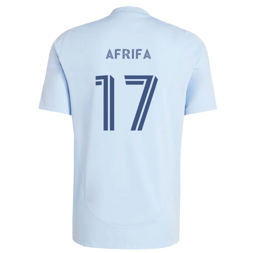 Danxen Kid Stephen Afrifa #17 Light Blue Light Grey Home Jersey 2026/27 T-Shirt