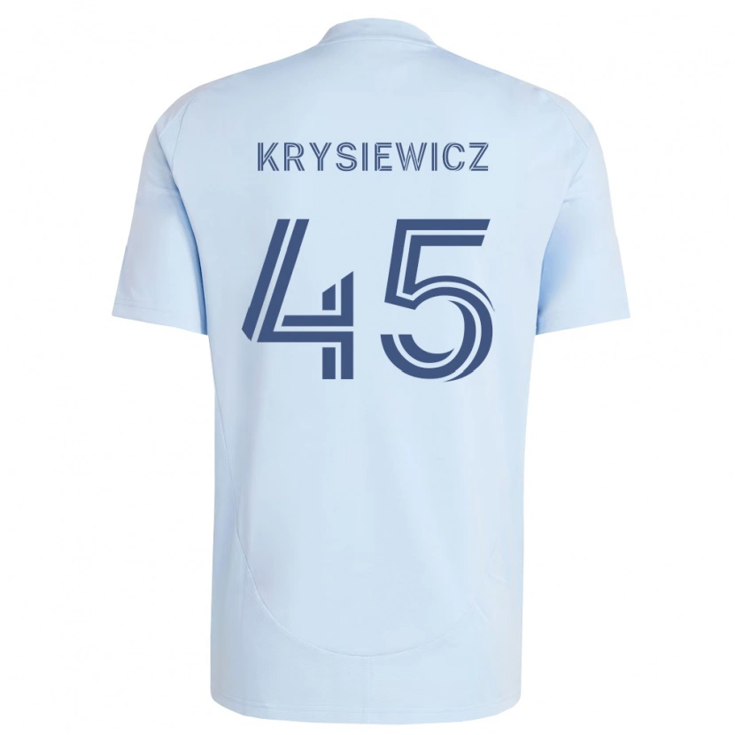 Danxen Kid Brady Krysiewicz #45 Light Blue Light Grey Home Jersey 2026/27 T-Shirt