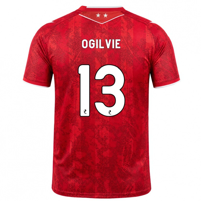 Danxen Kid Francesca Ogilvie #13 Red White Home Jersey 2026/27 T-Shirt