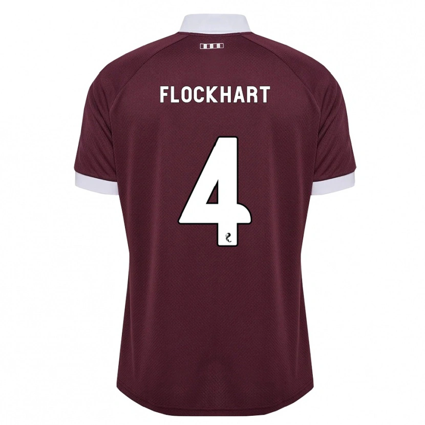 Danxen Kid Robbie Flockhart #4 Burgundy White Home Jersey 2026/27 T-Shirt