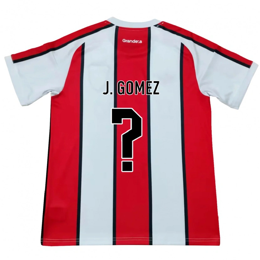 Danxen Kid Joaquin Gomez #0 White Red Black Away Jersey 2026/27 T-Shirt