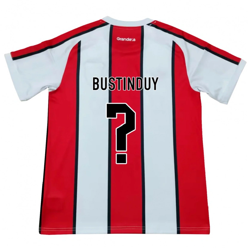 Danxen Kid Agustín Bustinduy #0 White Red Black Away Jersey 2026/27 T-Shirt
