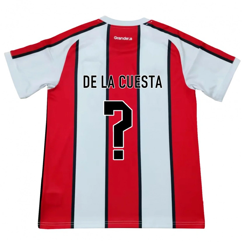 Danxen Kid Agustín De La Cuesta #0 White Red Black Away Jersey 2026/27 T-Shirt