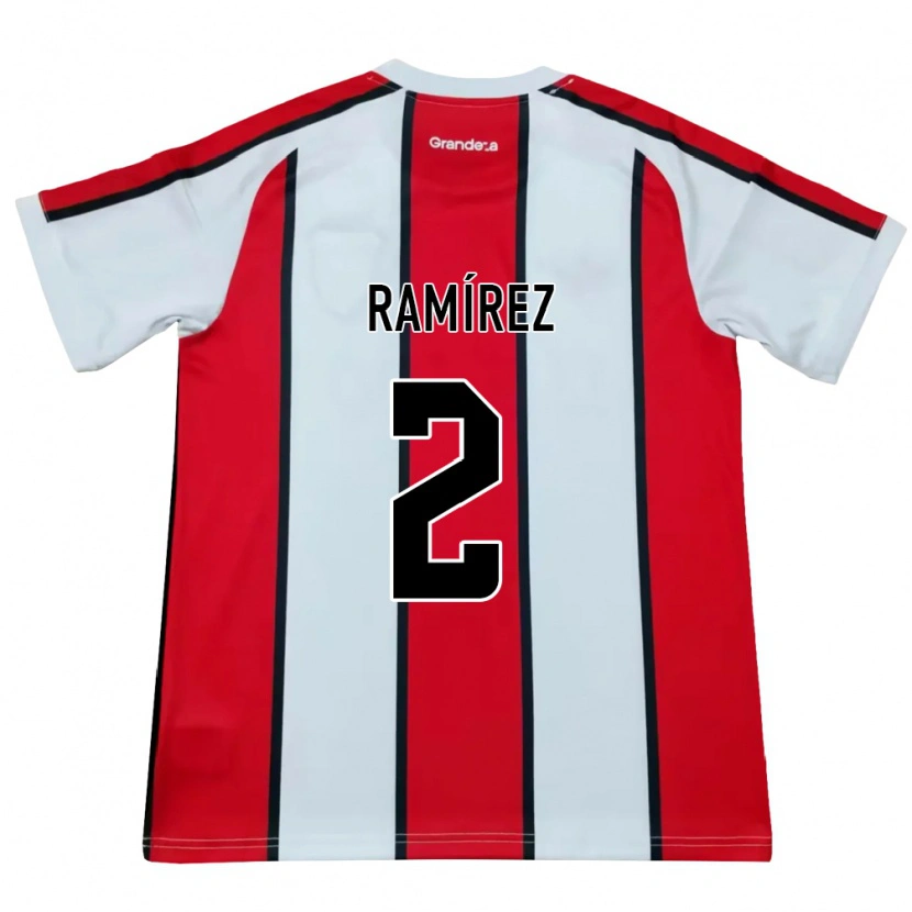 Danxen Kid Tobías Ramírez #2 White Red Black Away Jersey 2026/27 T-Shirt