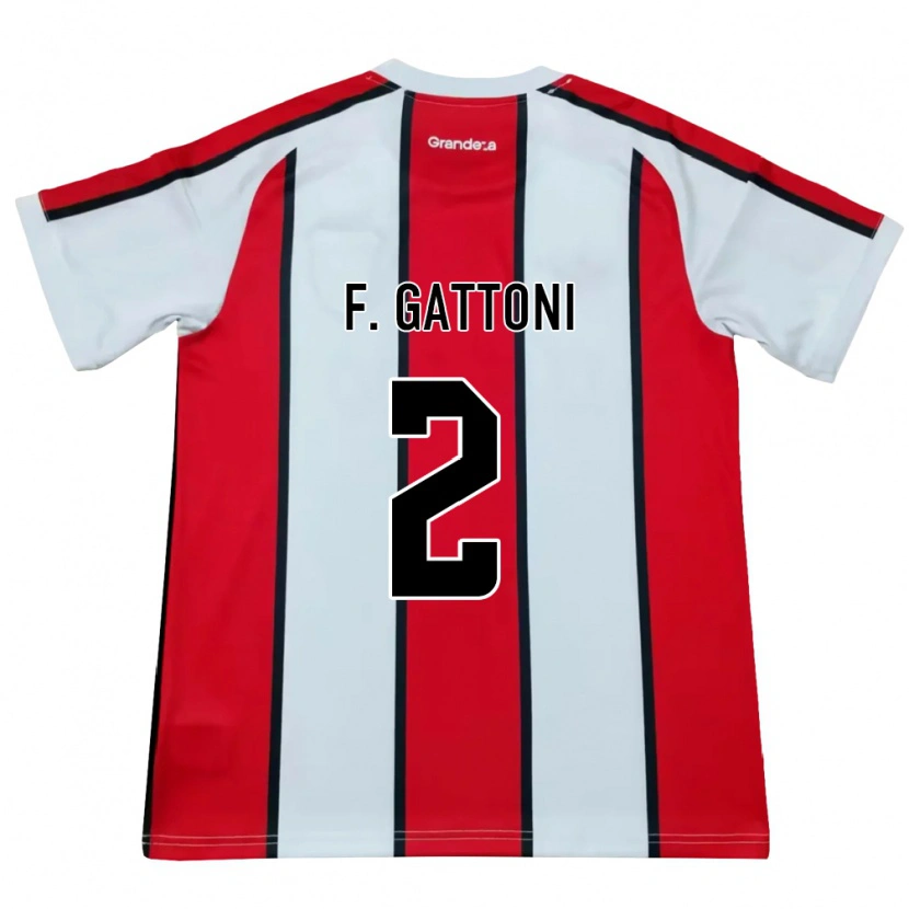 Danxen Kid Federico Gattoni #2 White Red Black Away Jersey 2026/27 T-Shirt