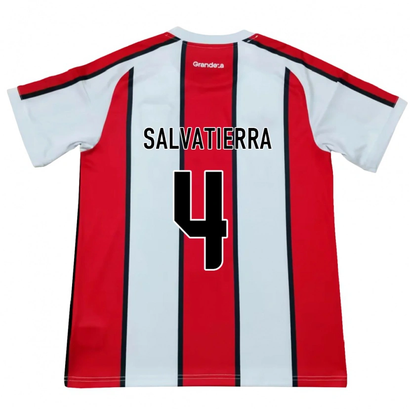 Danxen Kid Thiago Salvatierra #4 White Red Black Away Jersey 2026/27 T-Shirt