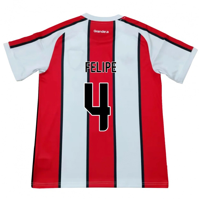 Danxen Kid Carina Felipe Silva #4 White Red Black Away Jersey 2026/27 T-Shirt