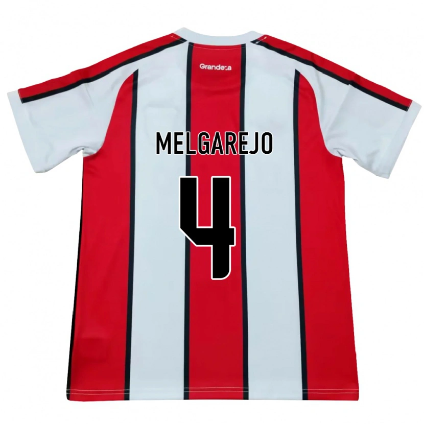 Danxen Kid Stephanie Melgarejo #4 White Red Black Away Jersey 2026/27 T-Shirt
