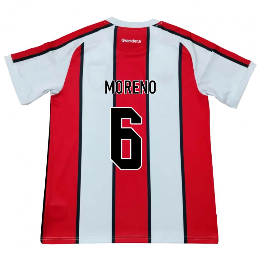 Danxen Kid Aníbal Moreno #6 White Red Black Away Jersey 2026/27 T-Shirt
