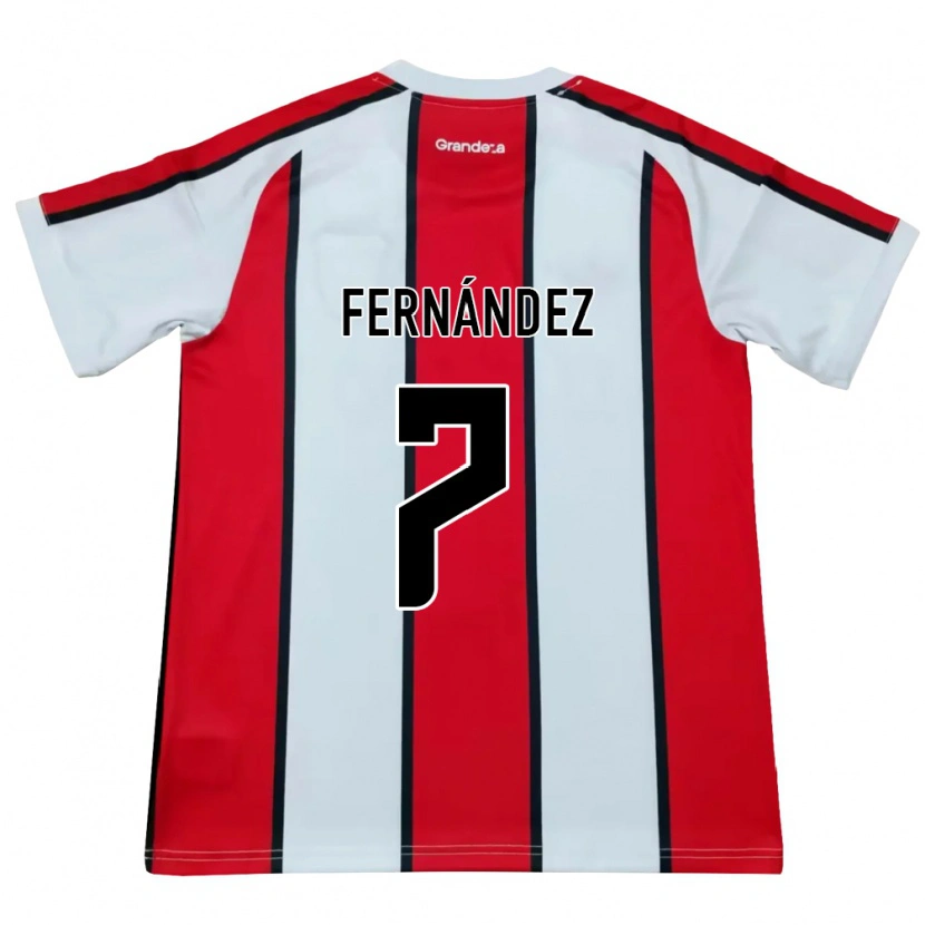 Danxen Kid Román Fernández #7 White Red Black Away Jersey 2026/27 T-Shirt