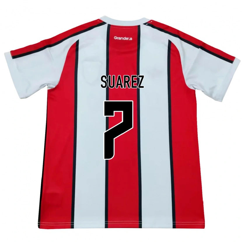Danxen Kid Matias Suarez #7 White Red Black Away Jersey 2026/27 T-Shirt