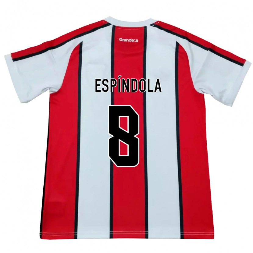 Danxen Kid Santiago Espíndola #8 White Red Black Away Jersey 2026/27 T-Shirt