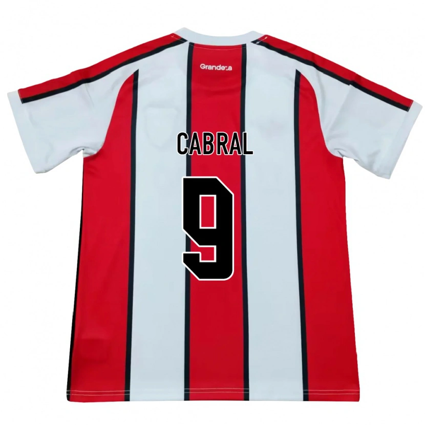 Danxen Kid Bruno Cabral #9 White Red Black Away Jersey 2026/27 T-Shirt
