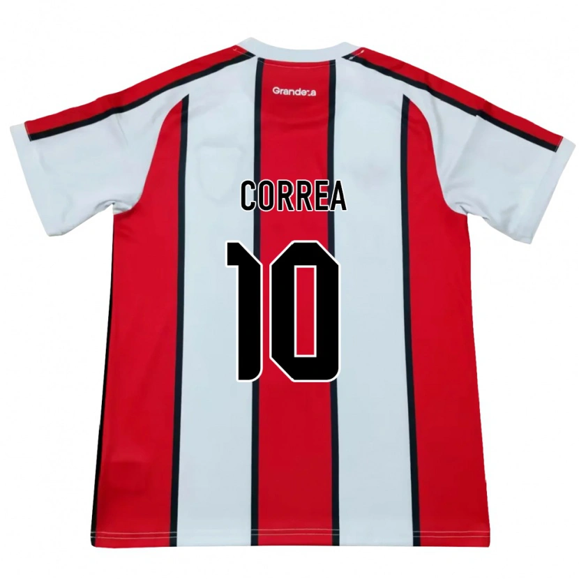 Danxen Kid Ángel Correa #10 White Red Black Away Jersey 2026/27 T-Shirt