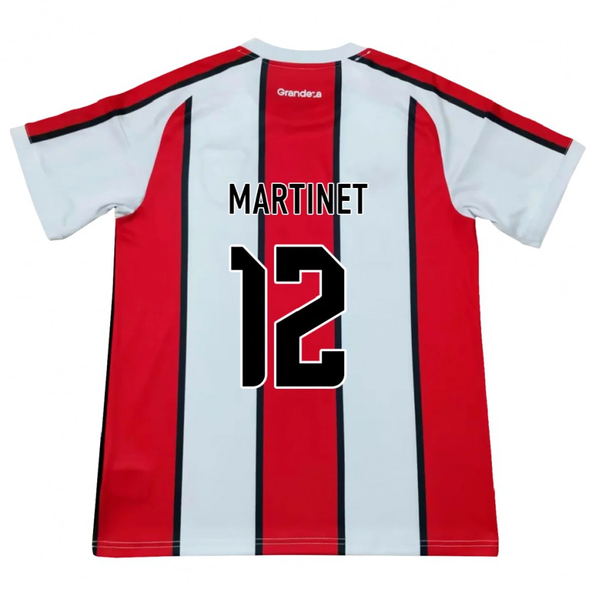 Danxen Kid Jeremías Martinet #12 White Red Black Away Jersey 2026/27 T-Shirt