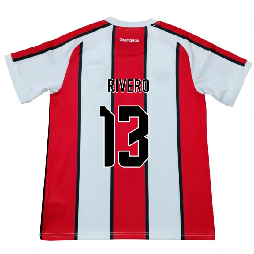Danxen Kid Lautaro Rivero #13 White Red Black Away Jersey 2026/27 T-Shirt