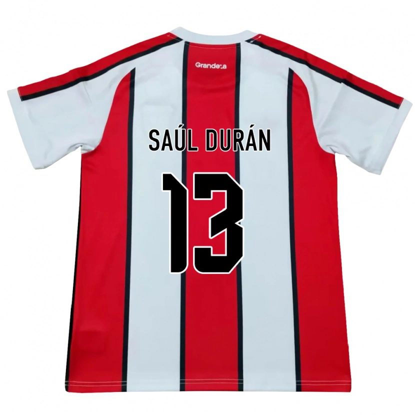 Danxen Kid Saúl Durán #13 White Red Black Away Jersey 2026/27 T-Shirt