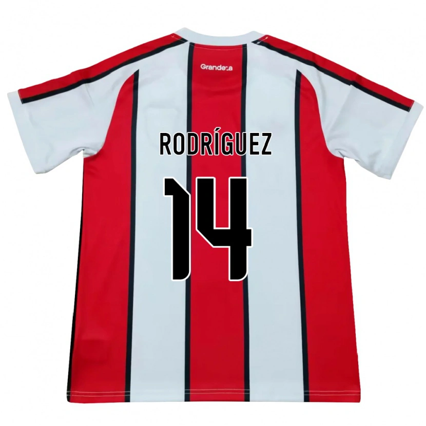 Danxen Kid Benjamín Rodríguez #14 White Red Black Away Jersey 2026/27 T-Shirt
