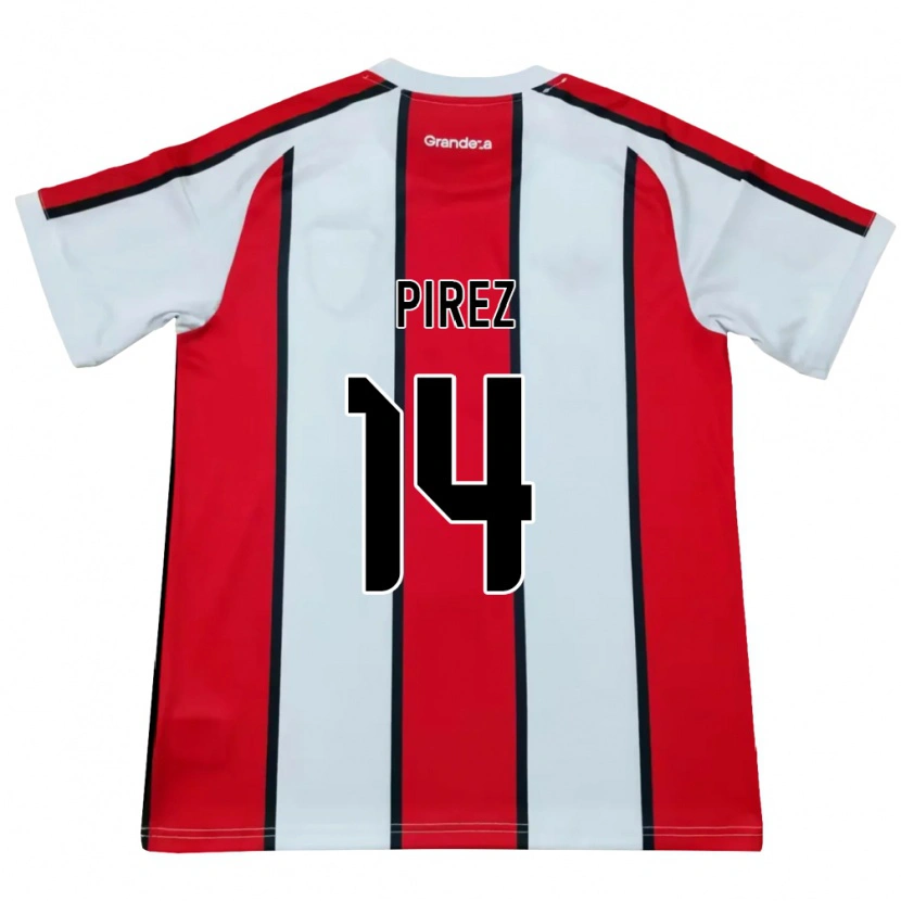 Danxen Kid Leandro González Pírez #14 White Red Black Away Jersey 2026/27 T-Shirt