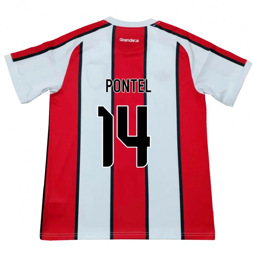 Danxen Kid Daniela Pontel #14 White Red Black Away Jersey 2026/27 T-Shirt