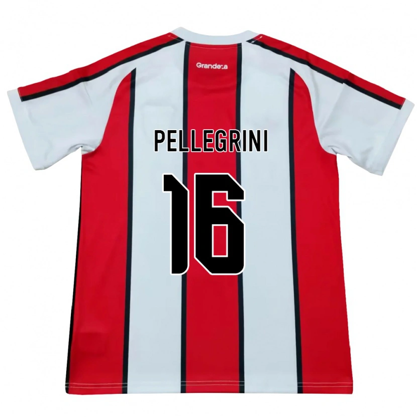 Danxen Kid Thiago Pellegrini #16 White Red Black Away Jersey 2026/27 T-Shirt