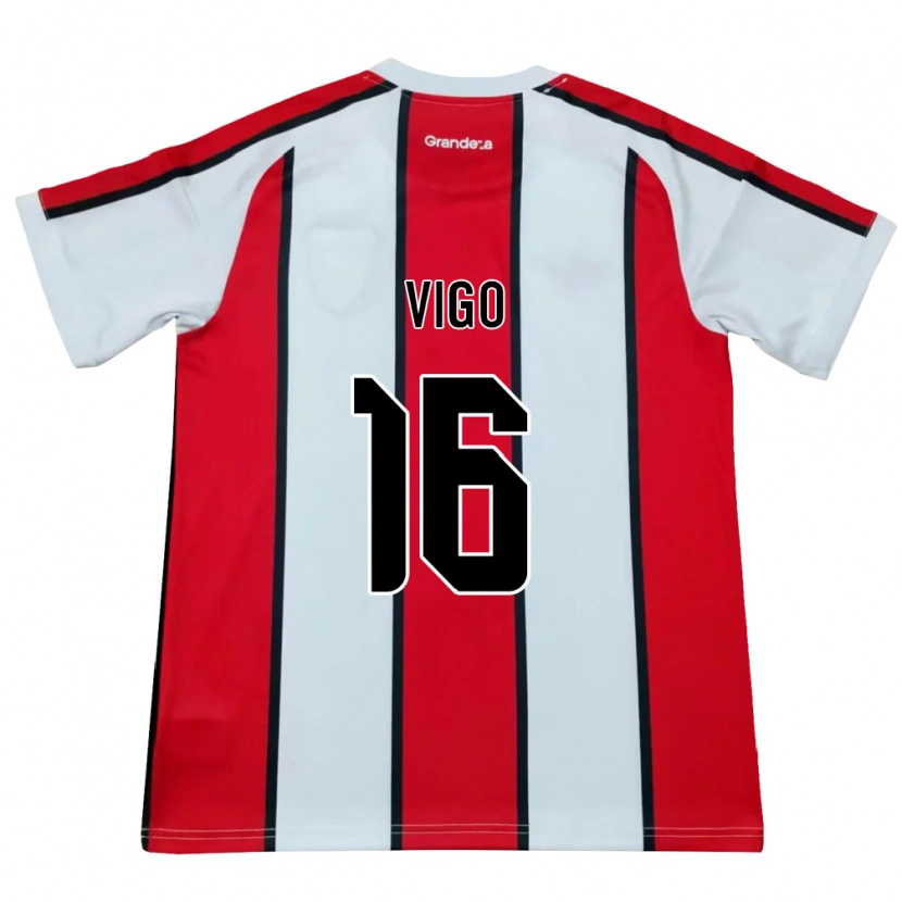 Danxen Kid Alex Vigo #16 White Red Black Away Jersey 2026/27 T-Shirt